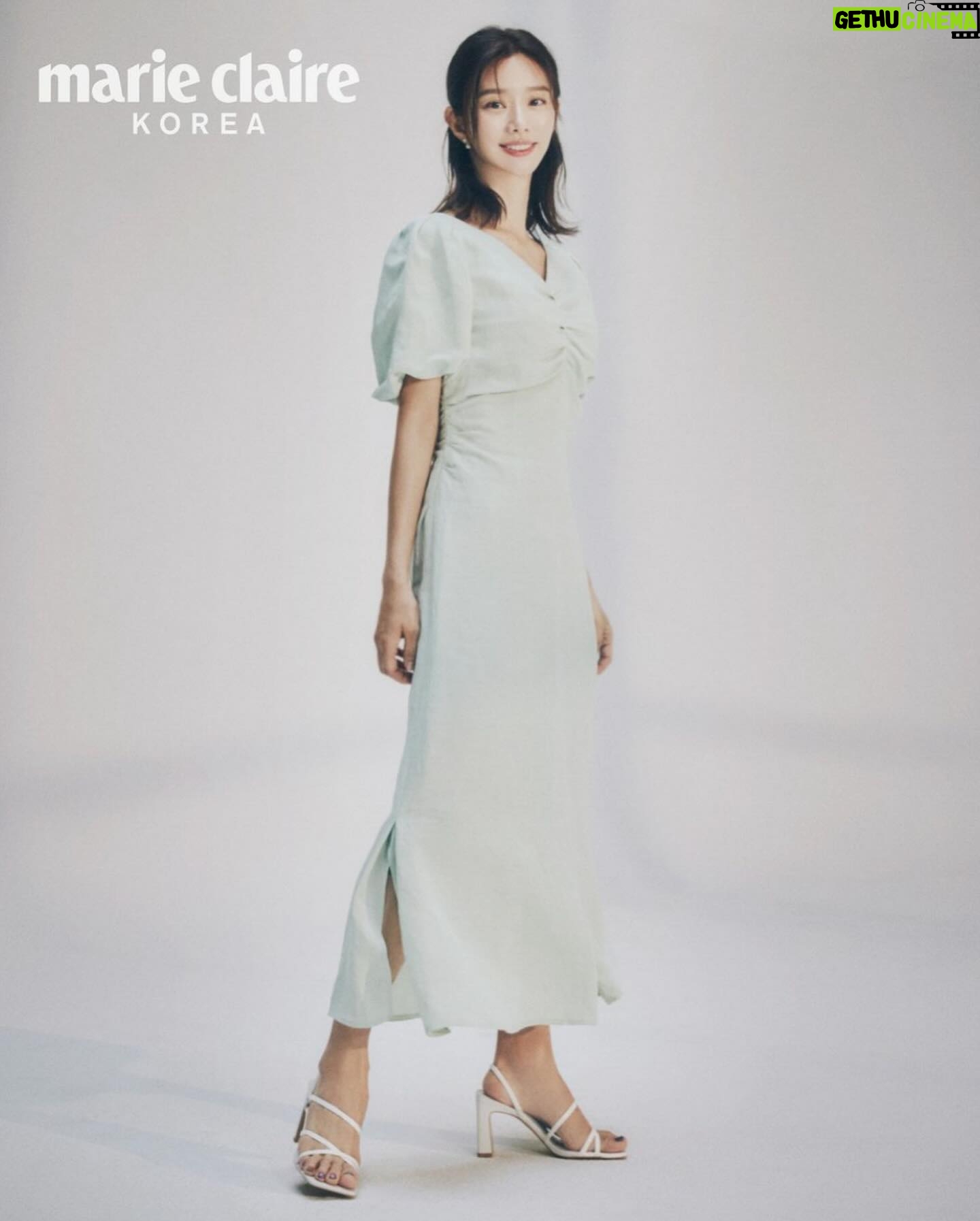 Lee Ju-bin Instagram - MINE X marieclaire 봄의 설레임과 함께한 행복한 촬영이었습니다💚💜 #마인 #마리끌레르코리아
