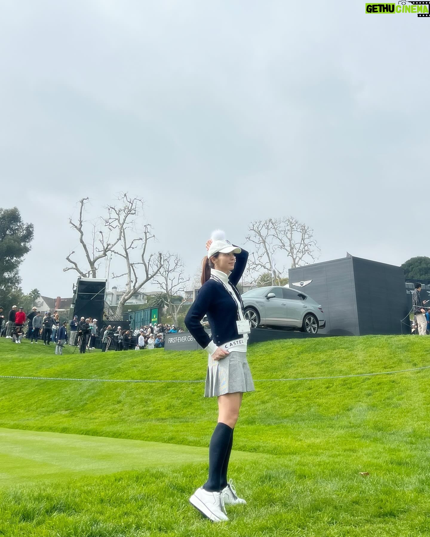Lee Min-jung Instagram - @castelbajac.golf.kr @thegenesisinv #rivieracoutryclub #golf