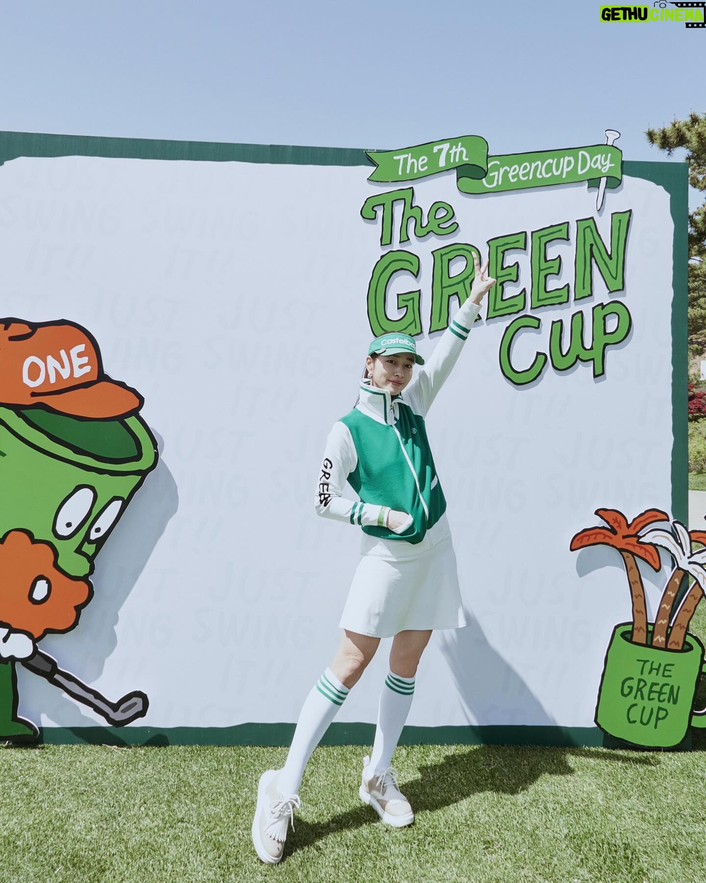 Lee Min-jung Instagram - #thegreencup #thegreencupday #까스텔바작@thegreencup.official @castelbajac.golf.kr #golf