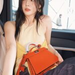Lee Sun-bin Instagram - 𝚃𝚑𝚊𝚗𝚔 𝚢𝚘𝚞 𝚏𝚎𝚗𝚍𝚒 💋 #AD @fendi #Fendipeekaboo #fendi