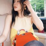 Lee Sun-bin Instagram - 𝚃𝚑𝚊𝚗𝚔 𝚢𝚘𝚞 𝚏𝚎𝚗𝚍𝚒 💋 #AD @fendi #Fendipeekaboo #fendi