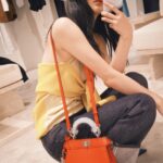 Lee Sun-bin Instagram - 𝚃𝚑𝚊𝚗𝚔 𝚢𝚘𝚞 𝚏𝚎𝚗𝚍𝚒 💋 #AD @fendi #Fendipeekaboo #fendi