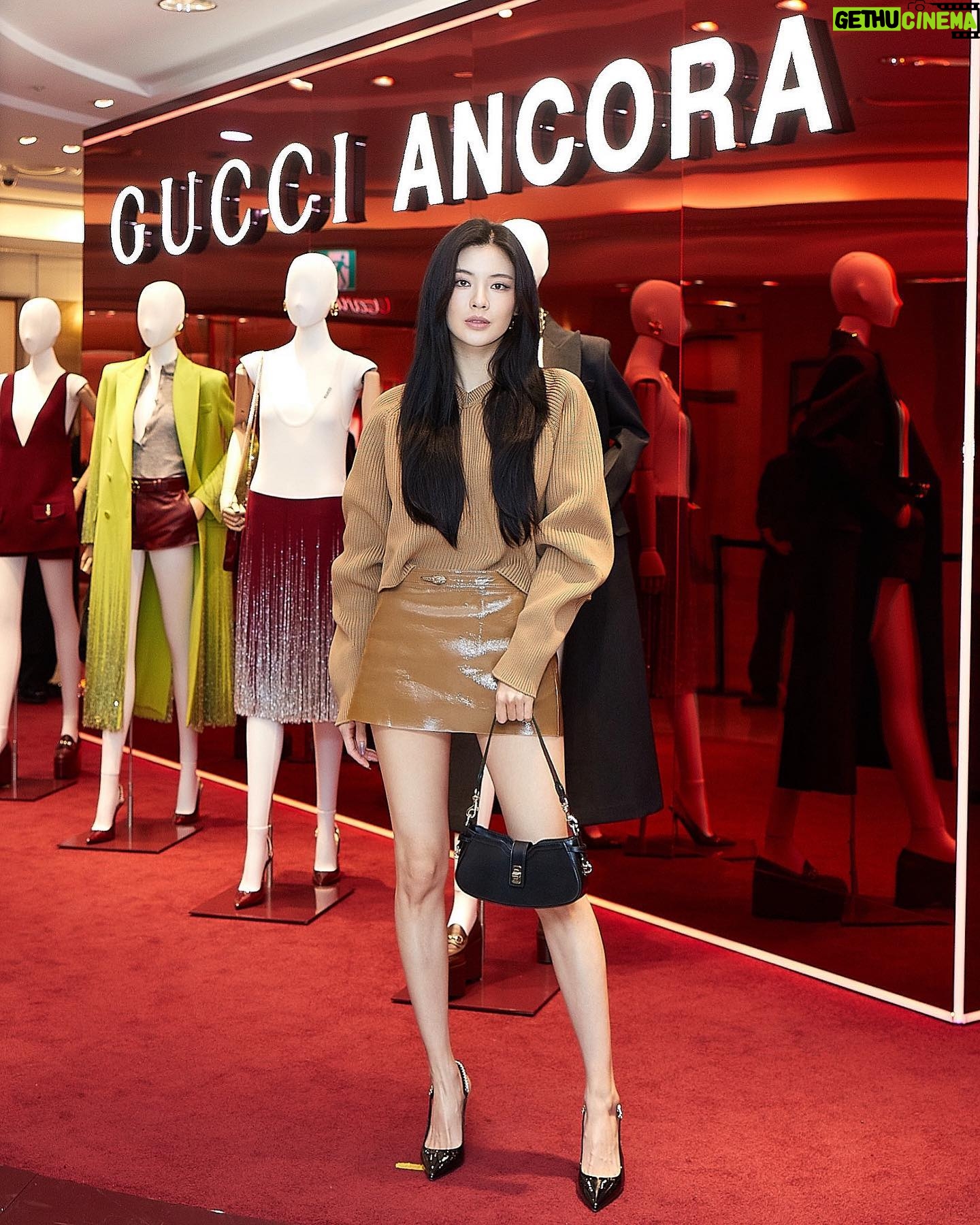 Lee Sun-bin Instagram - 구찌 SS24 앙코라 컬렉션 런칭 기념 파티 ♡︎ 초대해 주셔서 감사해요💋 @GUCCI #GucciAncora #GucciSS24