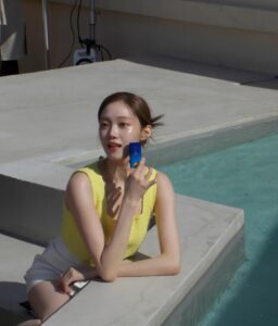 Lee Sung-kyoung Instagram - #시세이도 #파란자차 슈팅 비하인드🩵