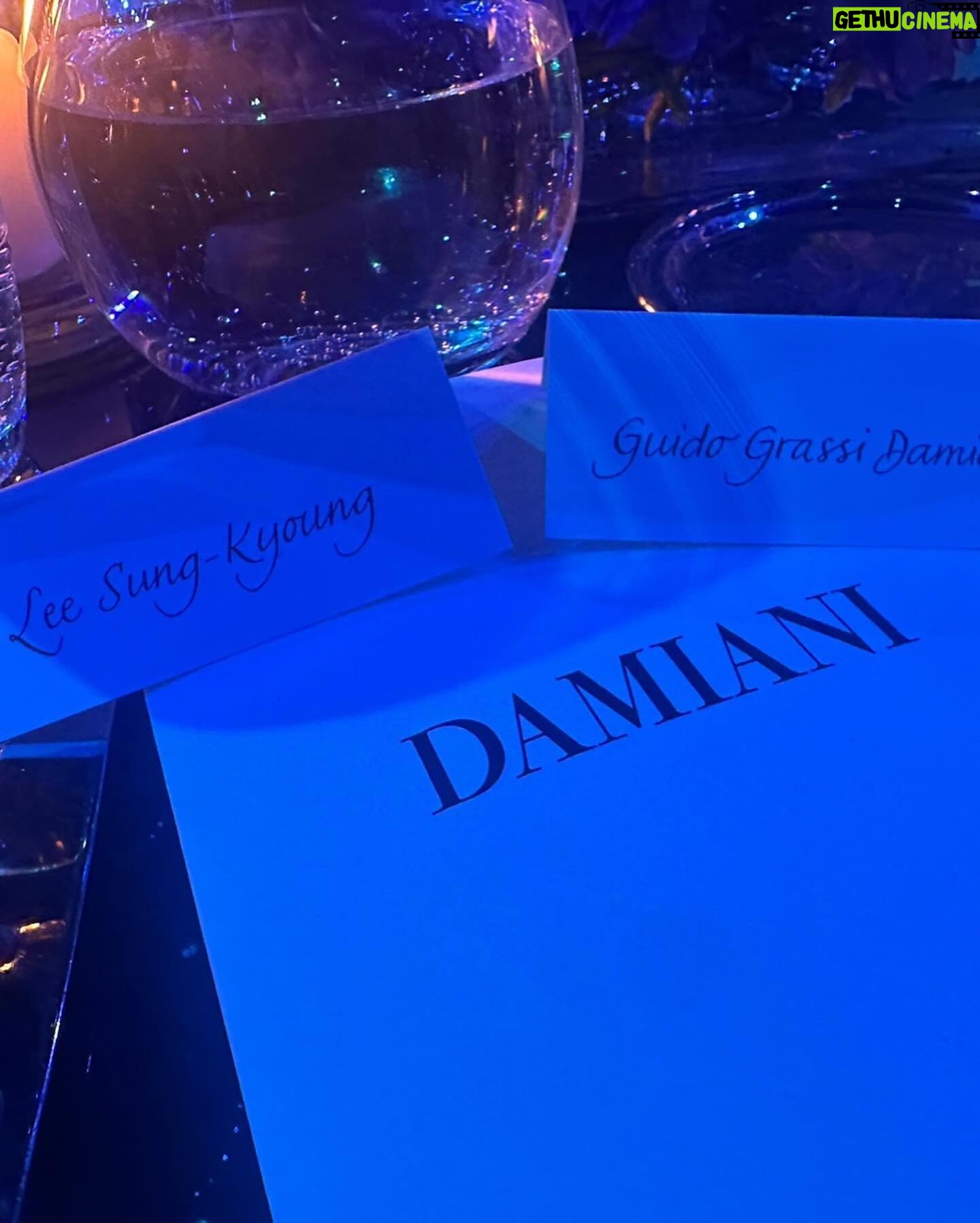 Lee Sung-kyoung Instagram - I had the honor to be part of this illustrious celebration of the 100th anniversary of @damianiofficial In addition to experiencing the legendary jewels of the house, I encountered the wonderful Damiani family, who has been nothing but welcoming. Thank you the legacy you are preserving, and for the many generations to come!