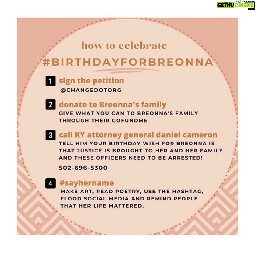 Lela Loren Instagram - Happy Birthday Breonna ✨ Gemini Queen✨ Just beginning to bloom, and already dedicated to service, to protecting life, and we failed to protect yours. #justiceforbreonnataylor