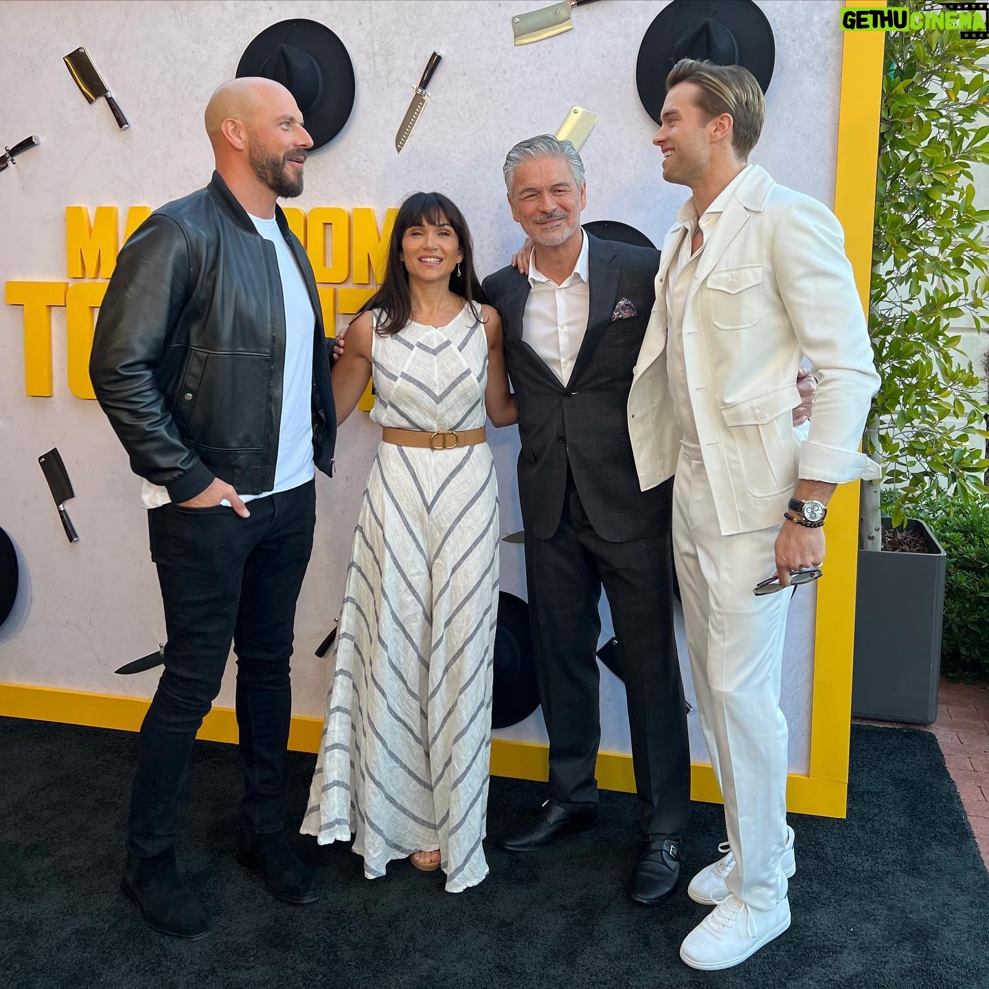 Lela Loren Instagram - Man from Toronto screening with these giants. Out This friday on Netflix 🚨
