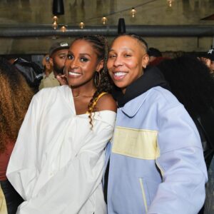 Lena Waithe Instagram - What’s better than the strength of one Black woman? Two. #WomensHistoryMonth

Thank you to @americanblackfilmfestival & @hooraemedia x @findyourhilltop for having me at “Where The Black People At?!” Will ALWAYS show up and support our Black community of voices. 

#WTBPA
🎥: @filmedbyerika 
📸: @kaibyrd_