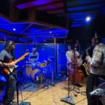 Leon G. Thomas III Instagram - Likkle dreamteam link up inna Santa Monica. @leonthomas @aneesastrings @vennagram @rorycashmere 🌌💙🖌️ The Village Recording Studio