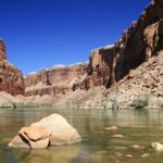 Leonardo DiCaprio Instagram - 52% of water from the Colorado River is used for the agriculture industry, a new study finds. The paper, published in Communications, Earth & Environment, looks at where the water in the river—which is a critical resource for 40 million people—is going. Additionally, the report shared the staggering volume of the water that goes to irrigating two cattle feed crops - alfalfa and grass hay. Researchers shared that about a third of all of the river’s water is going to those two cattle feed crops. The Colorado River has about 19% less volume than in the year 2000 and is expected to drop another 30% by 2050 if temperatures continue to rise, scientists say. Link in bio to learn more. Image credit: Getty Images