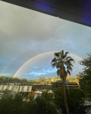 Leslie Grace Instagram - …but did you see the double rainbow yesterday?!!! 🌈 ✨🌈
here it is for your heart and soul. #arcoiris