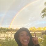 Leslie Grace Instagram – …but did you see the double rainbow yesterday?!!! 🌈 ✨🌈
here it is for your heart and soul. #arcoiris