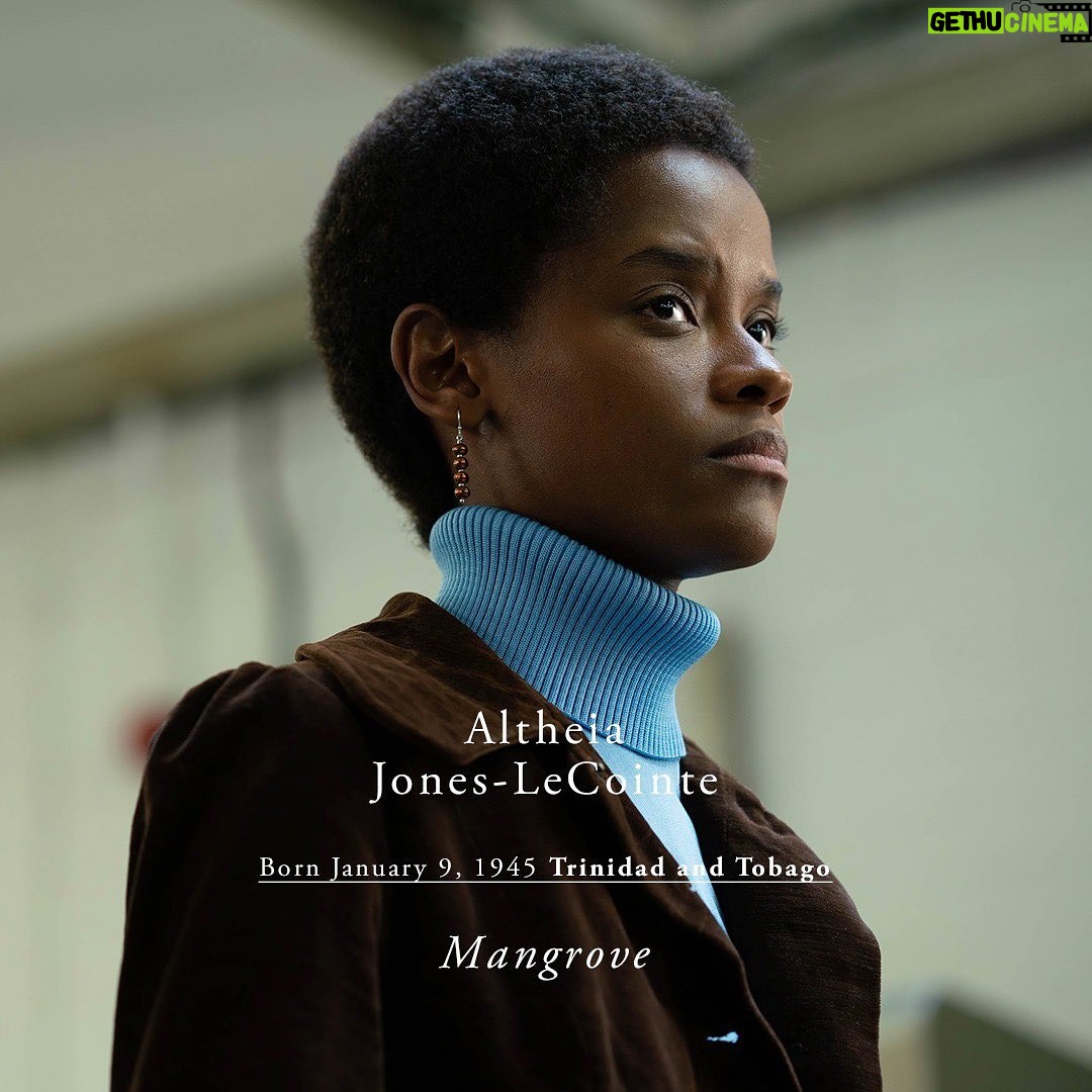 Letitia Wright - 53.3K Likes - Truly an honour to represent Altheia Jones-LeCointe.
@smallaxeseries