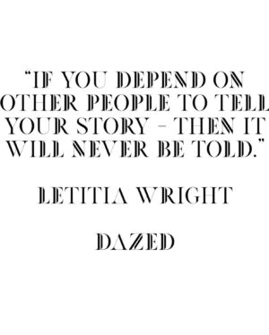 Letitia Wright Instagram - “if you depend on other people to tell your story - then it will never be told” 🙏🏾

@dazed x #smallaxe 

Full interview in bio