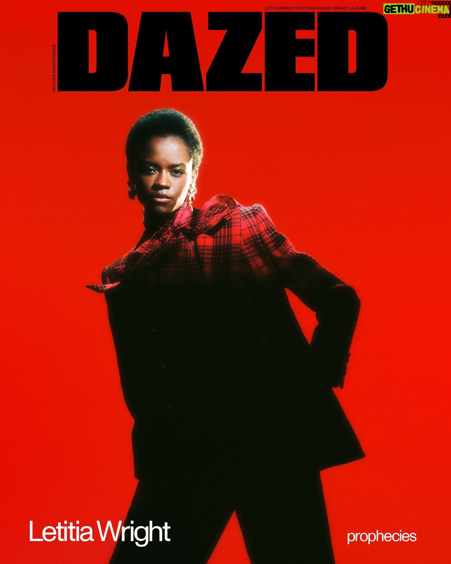 Letitia Wright - 29.5K Likes - prophecies.
@dazed x #smallaxe
Last cover of 2020.