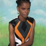 Letitia Wright Instagram - 🧡🖤🧡 by @ruthossaistudio
