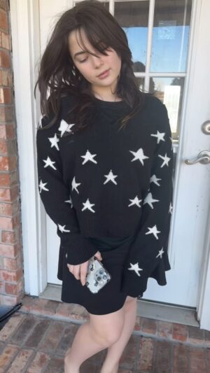 Lexi Rabe Instagram - #morning sunshine. It’s a #messyhairdontcare kinda day, it’s cold in #nola 😢 and I don’t like it. But least I have a cute sweater.. @shoprocknrags
