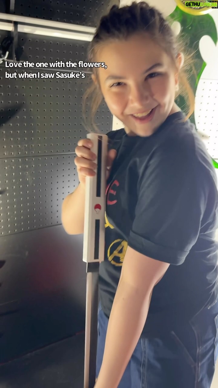 Lexi Rabe Instagram - Thank you @catakatana for my first katana! #katana #Anime #Naruto #AlwaysWantedOne #dubai @popconme