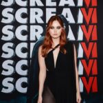 Liana Liberato Instagram - a moment for the look 🖤 dress / @ysl styling / @katiebof makeup / @brittanykleslie hair / @blakeerik