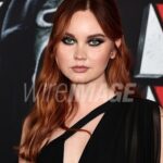 Liana Liberato Instagram - a moment for the look 🖤 dress / @ysl styling / @katiebof makeup / @brittanykleslie hair / @blakeerik