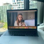 Liana Liberato Instagram - so much love for @_justinebateman_ and this project! excited to bring this story to life! ft. pre zoom-meeting jitters selfie. justine is the coolest - I can’t wait to work with you 💕