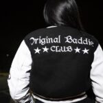 LightSkinKeisha Instagram - She a baddie she know she a 10 😍 Varsity Jacket/ Bra/ Shorts: @originalbaddieclub ⭐️💜