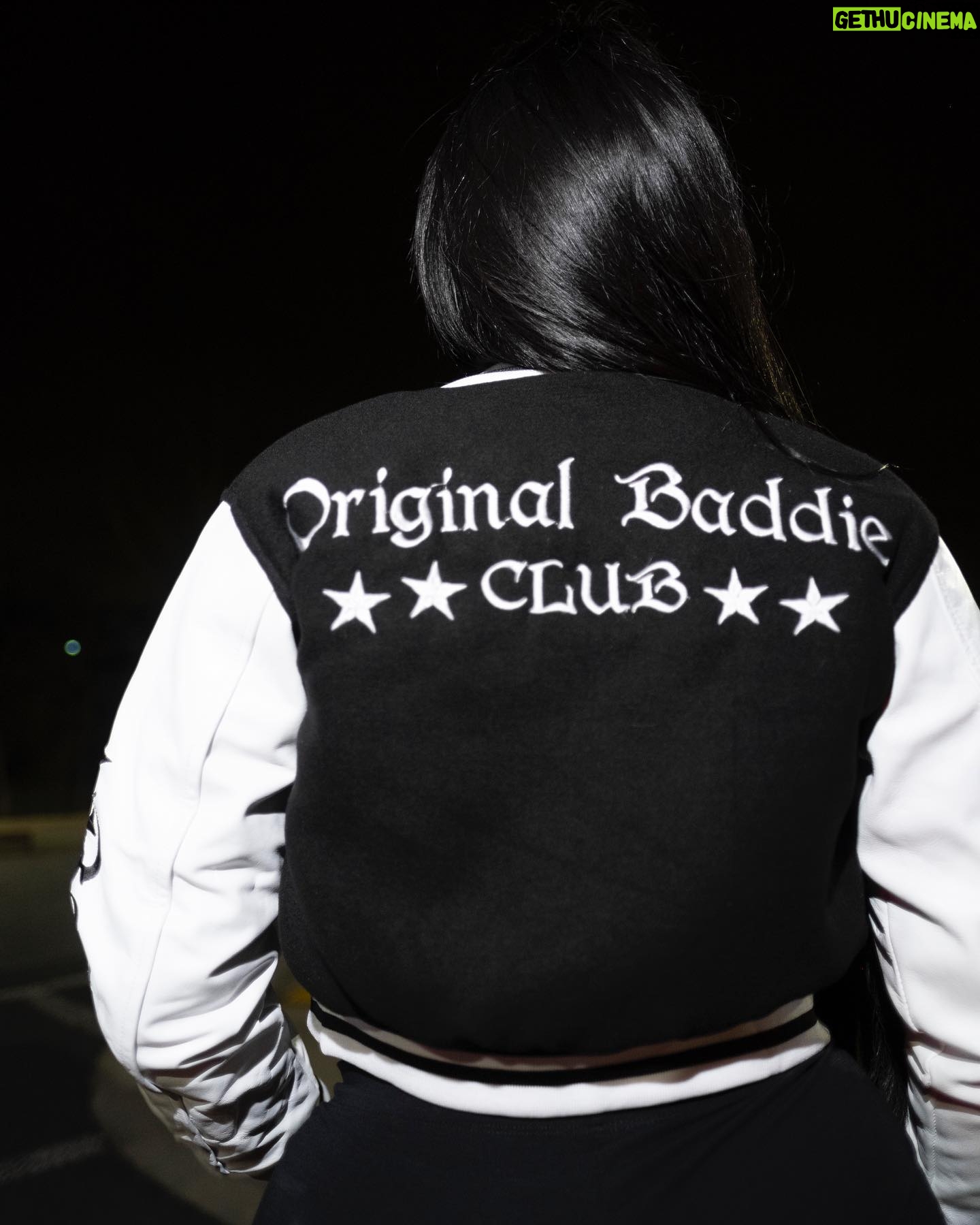 LightSkinKeisha Instagram - She a baddie she know she a 10 😍 Varsity Jacket/ Bra/ Shorts: @originalbaddieclub ⭐️💜