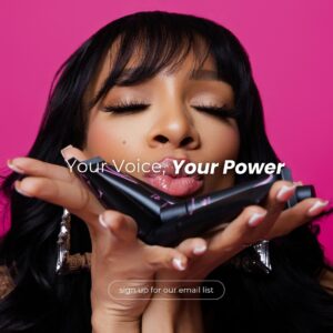 Lil Mama Instagram - Your voice holds power, and with VC, so will your lip game! 💄✨ Get ready to shine with THE VOICE Lipgloss. 

Hurry, buy multiple glosses to double your entry in our sweepstakes! 💖

Tag us when you purchase 😘 

 #VCBae #YourVoiceYourPower #DoubleOrNothing #YourVoiceYourPower #TheVoice #ItsPoppinCollection #VaniteasetCosmetics #LilMama #GlossGetter #TheSet