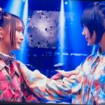 Lilas Ikuta Instagram - Mステ📺ano ×幾田りらで「絶絶絶絶対聖域」と「青春謳歌」の2曲をフルサイズTV初パフォーマンスでした❕ "悪幾田りら"＆"柔らかあの"いかがでしたか？💭 思いっきりシャウトしちゃいました、ライブでは初公開、そして母艦もデストラクション、テレビでこんなことできるなんて、全方位に感謝です。絶絶絶絶対聖域とにかく楽しかった！ 青春謳歌を書いているとき、ずっとあのちゃんの生歌を想像してたから、心の込もった歌唱に胸がぎゅっとなった！とっても嬉しかった！ありがとうー！ 実は間奏部分で、配信音源とは違う門出とおんたんの会話をMステ用に収録して流させてもらってたのです！よーく聴いてみてね！ 映画デデデデの前章が公開中、劇場でみるべし！そしてこの2曲に一緒に浸りまくろうぜ✌︎ こちらリハでのオフショット＆ムービーです👀