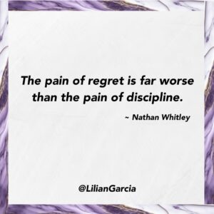Lilián García Instagram - Is it easy to be disciplined? No. But is it worth it? Absolutely YES!

How many times have you pushed yourself to do something you didn’t necessarily want to do but you knew it would make you feel better, and once you accomplished it, you felt a rush?!

And vice versa, you DIDN’T do what you knew would be helpful and then beat yourself up about it?

Discipline comes down to a choice. If you have to, make a list as to all the gains you will have if you make the right choice and slap it on your bathroom mirror or beside your bed. These reminders will help you get focused. 💪🏼

Now go get it!!! You’re worth it!! 😉
.
.
#inspirationalquotes #gogetit #youreworthit