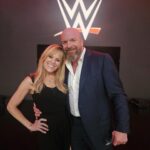 Lilián García Instagram - This past Monday would not have happened without this man, @tripleh !! Thank you Paul. 😊 . . #wwe #mondaynightraw