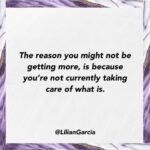 Lilián García Instagram - For so many years, I was so guilty of this. Wanting more but not being a good steward of what I currently had. 🥴 I didn’t take care of my car very well, I was a bit messy at home, I didn’t make much time with my current friends, and I took my family for granted a bit. Then it dawned on me, why should I get an upgrade when I wasn’t taking care of the things I currently had been blessed with? When I made the shift, things started changing for me. I started getting promotions, a nicer ride, a beautiful home, endless amounts of quality friends, a close bond with my family, and incredible opportunities. Who can relate to this? Who can be honest and say they haven’t been the best steward of what’s currently in their possession but yet always wanting more? Comment below. I’d love to hear your thoughts on this.👇🏼 . . #takecareofwhatyouhave #takecareofwhatyouhavebeengiven #inspirationalquotes #gogetit #youreworthit #keynotespeaker