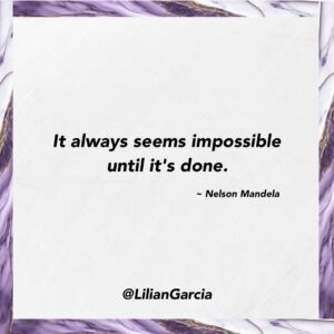 Lilián García Instagram - Don’t let ANYONE tell you it’s impossible! That’s just their small minded thinking. Keep going!! 👊🏼💪🏼
.
.
#gogetit #youreworthit #inspirationalquotes #keynotespeaker