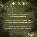 Lilian Blanc Instagram - 👀 Especialmente nesta semana de feriado, fique de olho nos horários das sessões de Tio Vânia no Sesc Santana. 📌 ✅ Compre seus ingressos no link da bio, ou sescsp.org.br/santana ou no aplicativo Credencial Sesc SP Arte: @nandomedeiross #grupotapa #tchekhov #teatrosp #experimenteteatro #arte #sescsantana #sescsp