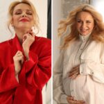 Liliia Rebryk Instagram - Хто сказав, що жінка при надії має бути тільки ніжною і скромною 🤪 Дівчата, любіть себе і обирайте образи які хочете! P.S. А хто сьогодні ти: романтична дівчинка чи жінка в червоному 😉? Look @holy___base Style @vikideniskina M&h @borsukovskaia_makeup 📷 @tsaruk.photo