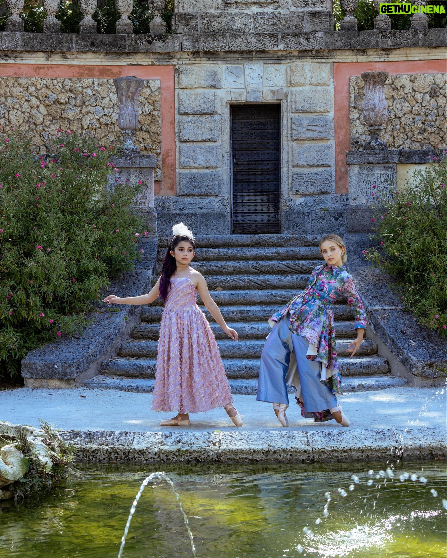 Lilliana Ketchman Instagram - Dreamy photoshoot at Vizcaya Museum and Gardens… published in @anonfashionkids magazine 💜 . Photography, style and art direction - Olesja Mueller @olesjamueller_verified Makeup and hair - Sage @sagemakeup Models - Valentina Zoe @valentina_z30, Brianna Reed @brianna.madison.reed, Brielle Yael @teambrieandali, Delaney Baniukiewicz @delaneyjaynedance Wardrobe by Aristocrat Kids @aristocratkids and models' own dancewear