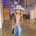 Lilliana Ketchman Instagram - 🤠 . . . Thank you @teenvibesmagazine @briansikoff for this amazing #halloweenhotness event! And thanks so much to everyone who donated to #stjude! 💜 Annndd thank you to @shopakira for making sure I looked my best! . #lillyk #countrywestern #countrytheme #stjude #stjudechildrensresearchhospital