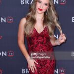 Lilliana Ketchman Instagram - miss this night 💗 congratulations @itsbrandontv on your new app!! 🙃 @xrmmedia . . . . #lillyk #new #BTV #BrandonTV #redcarpet #gettyimages