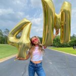 Lilliana Ketchman Instagram - 4 million on youtube !! 💕🌸 . . thank you guys so much for 4 million this is crazyyyyy 💕 I love you guys and I am sooo grateful for all of you !! 🌸 . . #lillyk #4million #youtube #yay #celebrate