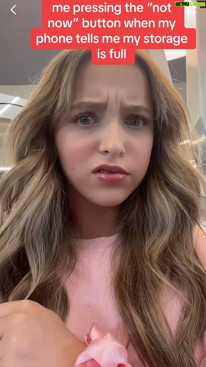 Lilliana Ketchman Instagram - and then i’ll be like “why didn’t my phone warn me 🙄” . . . . . #lillyk #dance #reels #fun #storage #storagefull