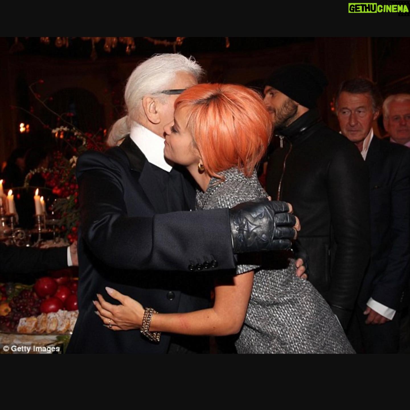 Lily Allen Instagram - Not in NY and also NFI but still feels like as good a day as any for a Karl appreciation post. Here’s to The best to ever do it. miss him so much. X
