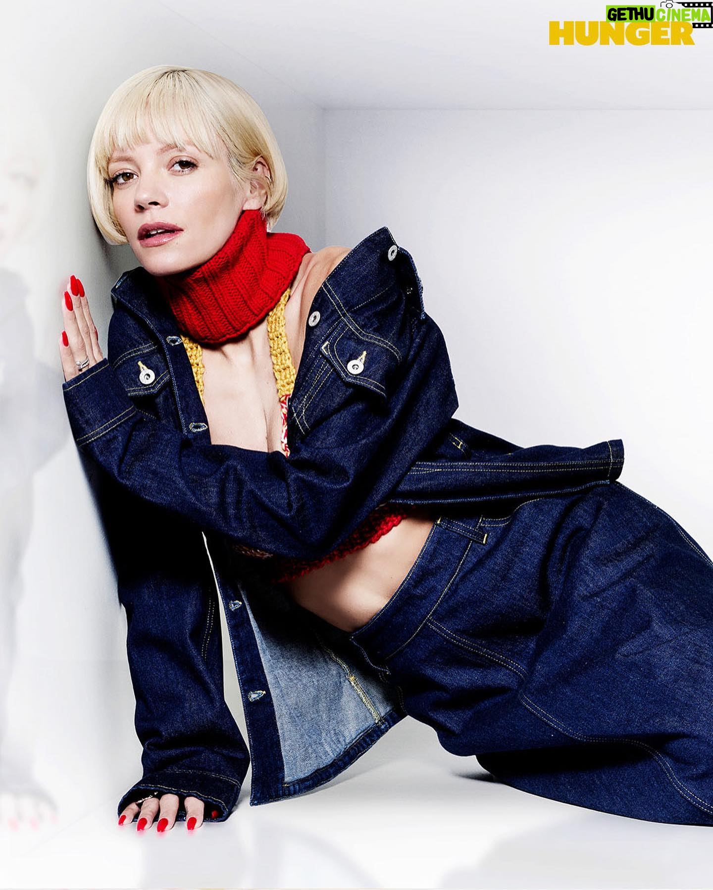 Lily Allen Instagram - another day another cover. press for Pillowman, previews start 10 june, link in bio for tickets Photographer @rankinarchive
Editorial Director @devinderbains
Deputy Editor @nesssmoney
Fashion Stylist @kyledevolle
Make-up Artist @ginakanemakeup
Hair Stylist @naomitregan
Manicurist @nailsbymh
Photographer Assistants @oliverdundas, @bethevansphoto, @alexandra_heron, @marcuslister96 at @rankinassistants
Fashion Assistant @vivian_nwonka
Makeup Assistant @rachelthomasmakeup
Producer @sarah__the__star
Production Assistant @emy.angele
Digital Artwork @trueblackstudio