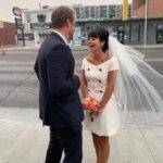 Lily Allen Instagram - 3 years with this guy, 2nd best decision I ever made. 1st was that dress.