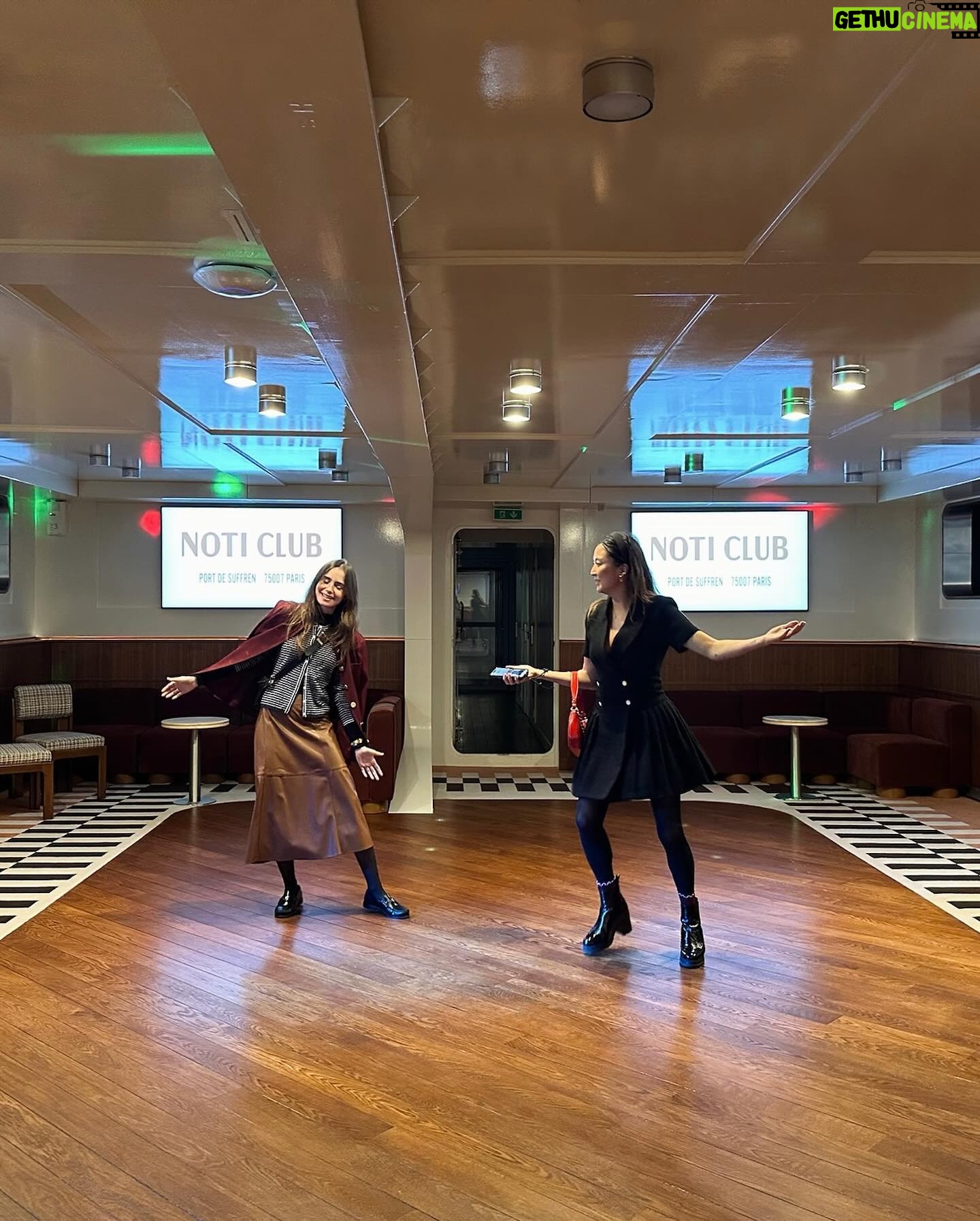 Lily Collins Instagram - When you’re the first ones on the dance floor at the Paris wrap party. Next stop: Rome!…