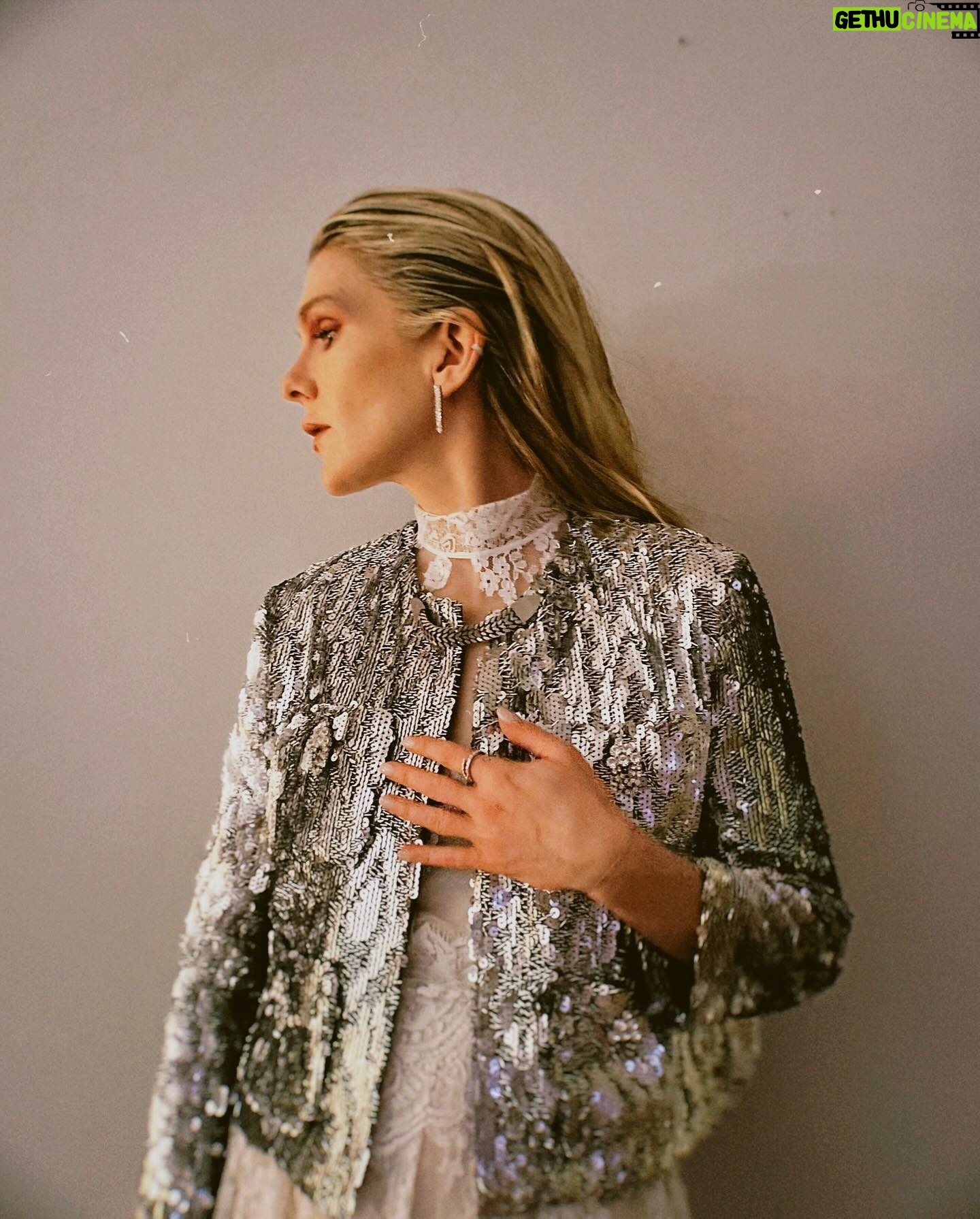 Lily Rabe Instagram - Silver sequins and white lace forever. One of my all time favorites @juliedelibran
