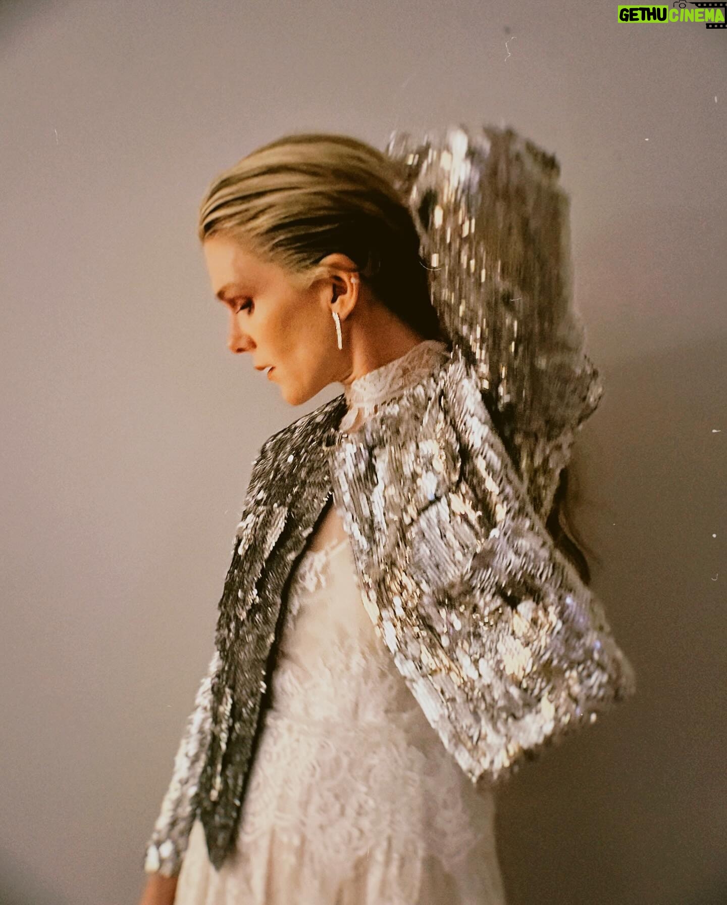 Lily Rabe Instagram - Silver sequins and white lace forever. One of my all time favorites @juliedelibran