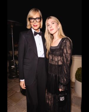 Lily Rabe Instagram - The sparkliest night with @rogervivier celebrating the brilliant @gherardofelloni, hosted by 👑 👑 @laurabrown99 and @kiernanshipka. (And thanks to my gorgeous seatmates @evaquirrenbach, @inesdelafressangeofficial and @bellaheathcote for the effervescent chat and caviar ✨)

👠 👛 @rogervivier
👗 @batshevadress 
💎 @anitakojewelry 
💄 @sarahuslan 
💇‍♀️ @e_mendez