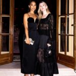 Lily Rabe Instagram - The sparkliest night with @rogervivier celebrating the brilliant @gherardofelloni, hosted by 👑 👑 @laurabrown99 and @kiernanshipka. (And thanks to my gorgeous seatmates @evaquirrenbach, @inesdelafressangeofficial and @bellaheathcote for the effervescent chat and caviar ✨) 👠 👛 @rogervivier 👗 @batshevadress 💎 @anitakojewelry 💄 @sarahuslan 💇‍♀️ @e_mendez