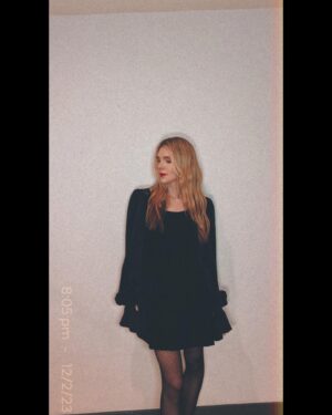Lily Rabe Instagram - I went out this weekend and wore my favorite Christmas present from last year @susiecaveofficial @thevampireswife 🖤