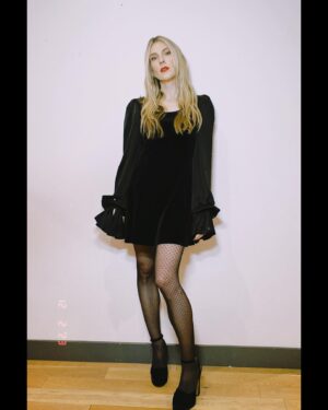 Lily Rabe Instagram - I went out this weekend and wore my favorite Christmas present from last year @susiecaveofficial @thevampireswife 🖤